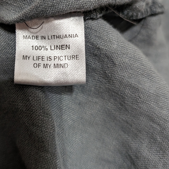 FLAX Linen Sleeveless Tunic Dress - Picture 4 of 5